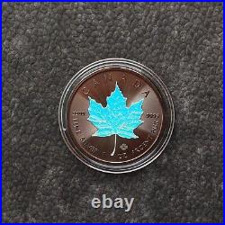 Maple Leaf Black Holographic 2023 Canada Canada Silver Silver CASE Certificate ONLY 250