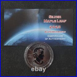 Maple Leaf Black Holographic 2023 Canada Canada Silver Silver Concert Case ONLY 250