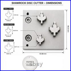 Maple Leaf Disc Cutter Set 3 Punches Steel Jewelry Making Metal Cut Gold Silver