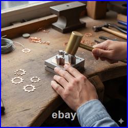 Maple Leaf Disc Cutter Set 3 Punches Steel Jewelry Making Metal Cut Gold Silver