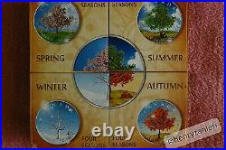 Maple Leaf Four Seasons-Spring, Summer, Autumn, Winter each 1oz Silvercoin