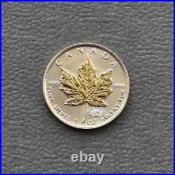 Maple Leaf Maple Leaf Privy Fireworks 2000 Canada Silver Silver Gilded 24kt Gold