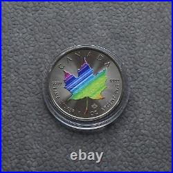 Maple Leaf Rainbow 2022 Silver Silver Black Ruthenium Canada Canada ONLY 250PCS