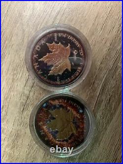 Maple Leaf Space Collection Silver 1oz Coin Set Of 4