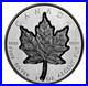 Maple Leaf Super Incuse. Canada $20 2023. 99.99% silver coin, rhodonized