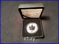 Maple Leaf Super Incuse. Canada $20 2023. 99.99% silver coin, rhodonized
