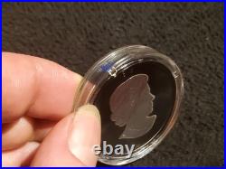 Maple Leaf Super Incuse. Canada $20 2023. 99.99% silver coin, rhodonized
