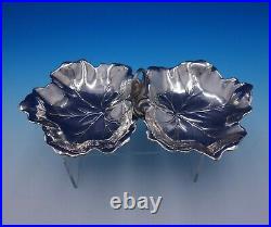 Maple Leaf by Reed and Barton Sterling Silver Nut Dish Double Bowl X102A (#4843)