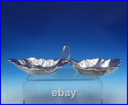 Maple Leaf by Reed and Barton Sterling Silver Nut Dish Double Bowl X102A (#4843)