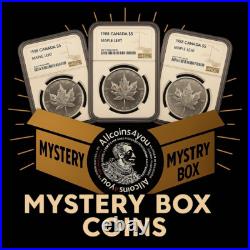 Mystery Box Coin Ngc 1988 Canada Maple 1oz Silver Ngc Ms69 Ms68 Ms67 1 Of 92