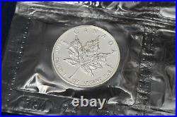 New Sealed Pack of 10 2002 1 oz Silver Canadian Maple Leaf BU Uncirculated