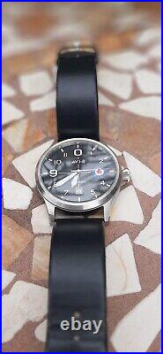 Pilots Avi-8 Automatic Wristwatch. Canadian Maple Leaf Insignia On The Dial