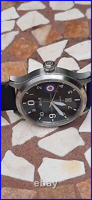 Pilots Avi-8 Automatic Wristwatch. Canadian Maple Leaf Insignia On The Dial