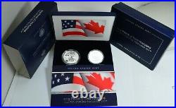 Pride of Two Nations 2019 Limited Ed. 2 Coin Set Am. Eagle Canadian Maple Leaf
