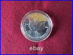 Pristine 1993 Canadian Maple Leaf $5 Pure Silver Coin Westminster collection COA