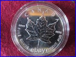 Pristine 1993 Canadian Maple Leaf $5 Pure Silver Coin Westminster collection COA