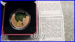 Proof Silver 10 Dollar 2010 Maple Leaf with Crystal Raindrop Swarovsky Proof