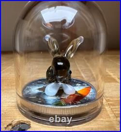 RABBIT Murano Glass Maple Leaf 2022 1 oz Pure Silver Coin Royal Canadian Mint