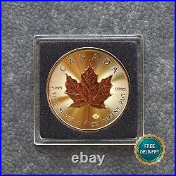 RARE 2023 Maple Leaf Triple Gold Silver Silver gilded 24kt Canada Canada ZERT