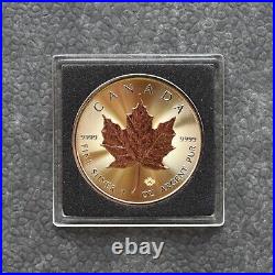 RARE 2023 Maple Leaf Triple Gold Silver Silver gilded 24kt Canada Canada ZERT