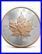 RED GOLD Maple Leaf 1 Oz Silver Coin 5$ Canada 2025