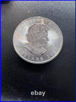 Random date 1oz SILVER Maple Leaf. 9999 PURE GORGEOUS! While They Last