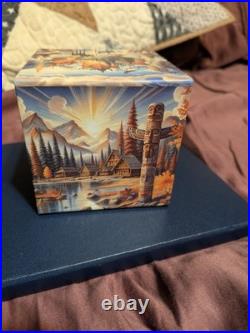 Rare 24Kt Gilded Silver Totem Pole On9999 Fine Silver Canadian Maple Leaf Dollar