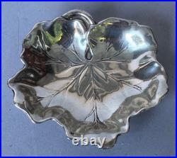 Reed and Barton Model X102 Sterling Maple Leaf Candy Dish 2.6oz
