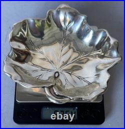 Reed and Barton Model X102 Sterling Maple Leaf Candy Dish 2.6oz