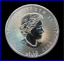 Roll of 25 2014 Canadian 1 Oz Silver Maple Leaf. 9999 Fine Silver Free Shipping