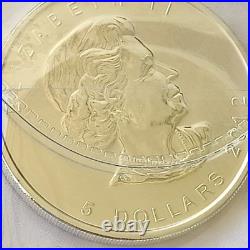 Royal Canadian Mint 2012 $5 Canadian Maple Leaf 1oz. 9999 Fine Silver Coin