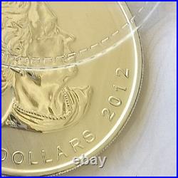 Royal Canadian Mint 2012 $5 Canadian Maple Leaf 1oz. 9999 Fine Silver Coin