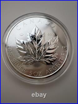 Royal Canadian Mint RCM 5oz. 9999 Silver 2026 $25 Grand Maple Charles III Coin