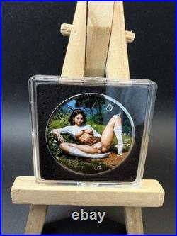 SCE Mint Colorized 2026 Naughty Maple 1oz Silver Limited 200 Goodbye Spring