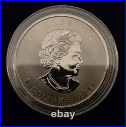 SIGMA TESTED 500 WW 1oz 999 Silver 2015 Canadian Yin Yang Maple