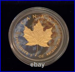 SIGMA TESTED 500 WW 1oz 999 Silver 2015 Canadian Yin Yang Maple