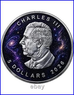 STELLAR GUARDIAN Maple Leaf 1 Oz Silver Coin 5$ Canada 2026