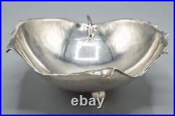 Sciarrotta Sterling Silver Footed Maple Leaf Bowl 87-8 1/2- 282.6g FREE SHIP