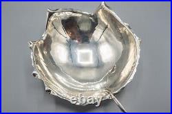 Sciarrotta Sterling Silver Footed Maple Leaf Bowl 87-8 1/2- 282.6g FREE SHIP