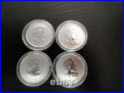Silver Bullion Coins 2011 Canadian Maple Leaf X 4 From Canadian Mint brand new