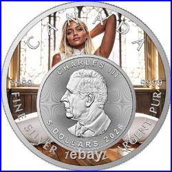 Sinful Ballet Edition 2026 $5 1 oz Silver Maple Leaf Coloured Coin 200 Mintage