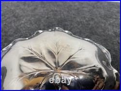 Sterling Silver Reed & Barton Maple Leaf Dish 80g Candy Nut Jewelry Trinkets