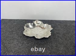 Sterling Silver Reed & Barton Maple Leaf Dish 80g Candy Nut Jewelry Trinkets