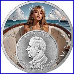 Summer Voyage Edition 2026 $5 1 oz Silver Maple Leaf Coloured Coin 200 Mintage Summer Voyage Edition 2026 $5 1 oz Silver Maple Leaf Coloured Coin 200 Mintage