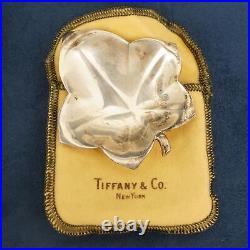 Tiffany & Co Makers Sterling Silver Maple Leaf Trinket Dish 3 x 3 Free Ship US