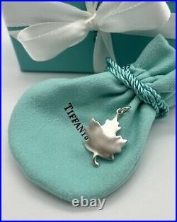 Tiffany & Co. Maple Leaf Charm Sterling Silver 925
