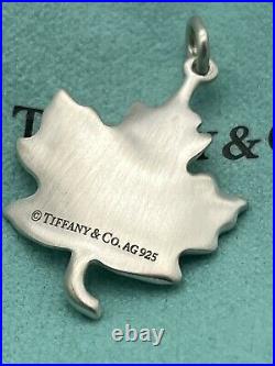 Tiffany & Co. Maple Leaf Charm Sterling Silver 925