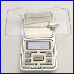 Tiffany & Co. Maple Leaf Necklace Pendant 16.5 Sterling Silver 925