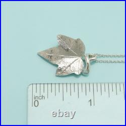 Tiffany & Co. Maple Leaf Necklace Pendant 16.5 Sterling Silver 925