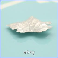 Tiffany & Co. Maple Leaf Pin Brooch Sterling Silver 925